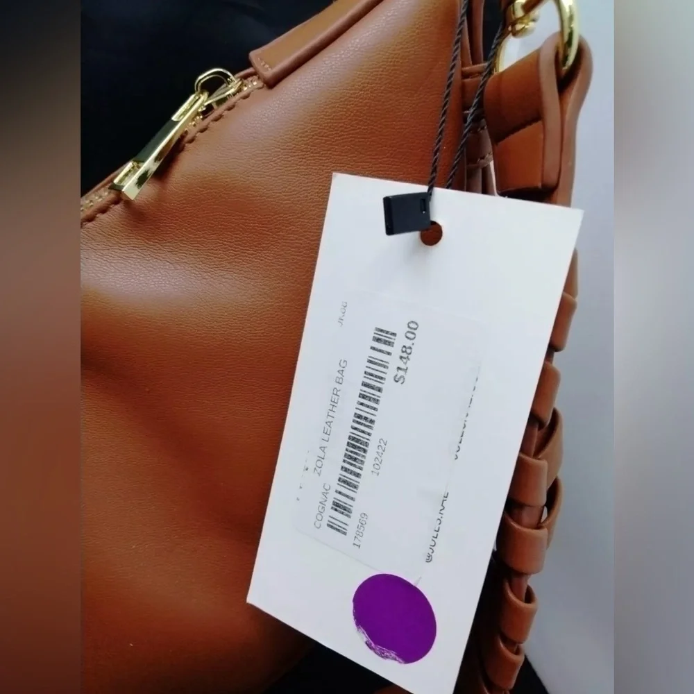 Jules Kae NWT Rare Zola Vegan Leather Bag in Cognac - sold out online!!! - Picture 6 of 13
